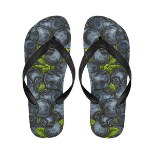 blueberry pattern Unisex Flip Flops