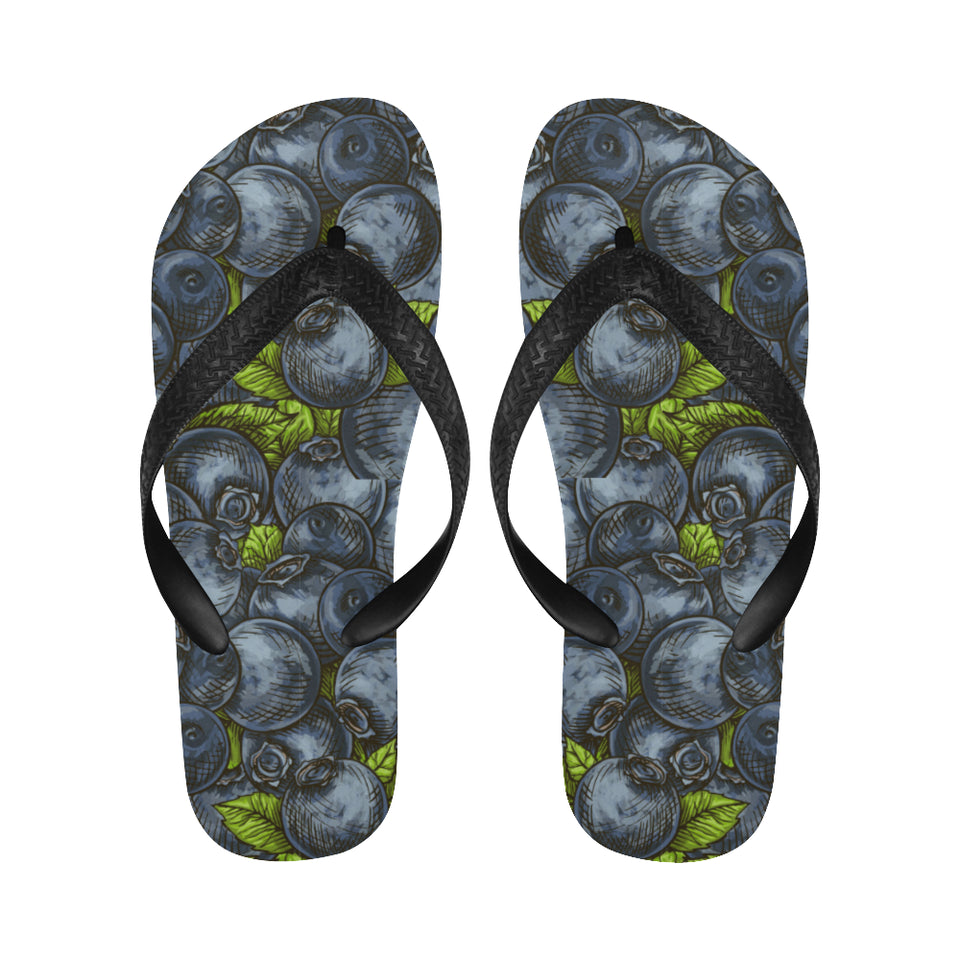 blueberry pattern Unisex Flip Flops
