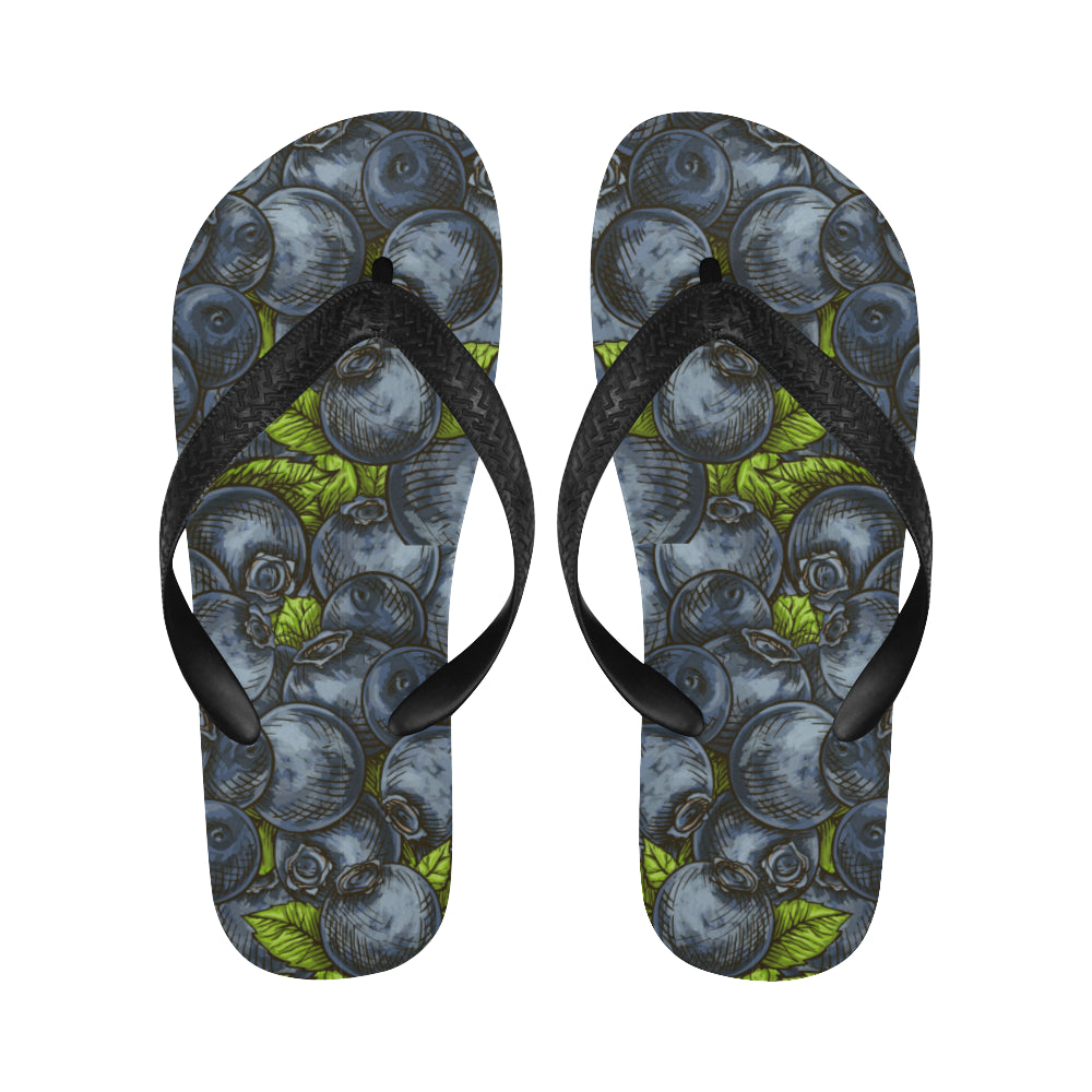 blueberry pattern Unisex Flip Flops