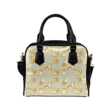 Cute fat shiba inu dog pattern Shoulder Handbag