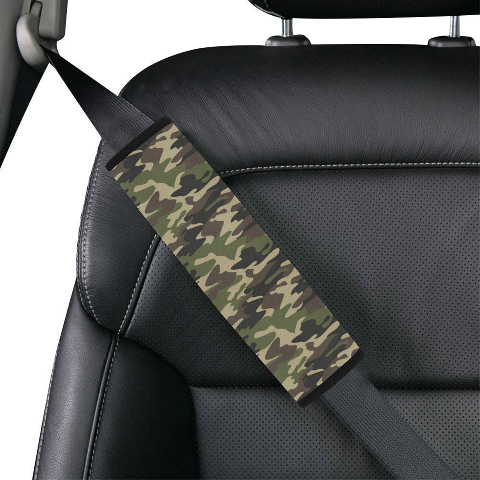 Dark Green camouflage pattern Car Seat Belt Cover