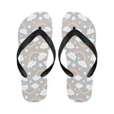 Cute rainbow clound star pattern Unisex Flip Flops