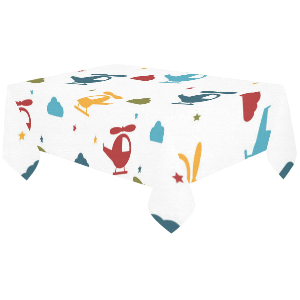 Colorful helicopter pattern Tablecloth
