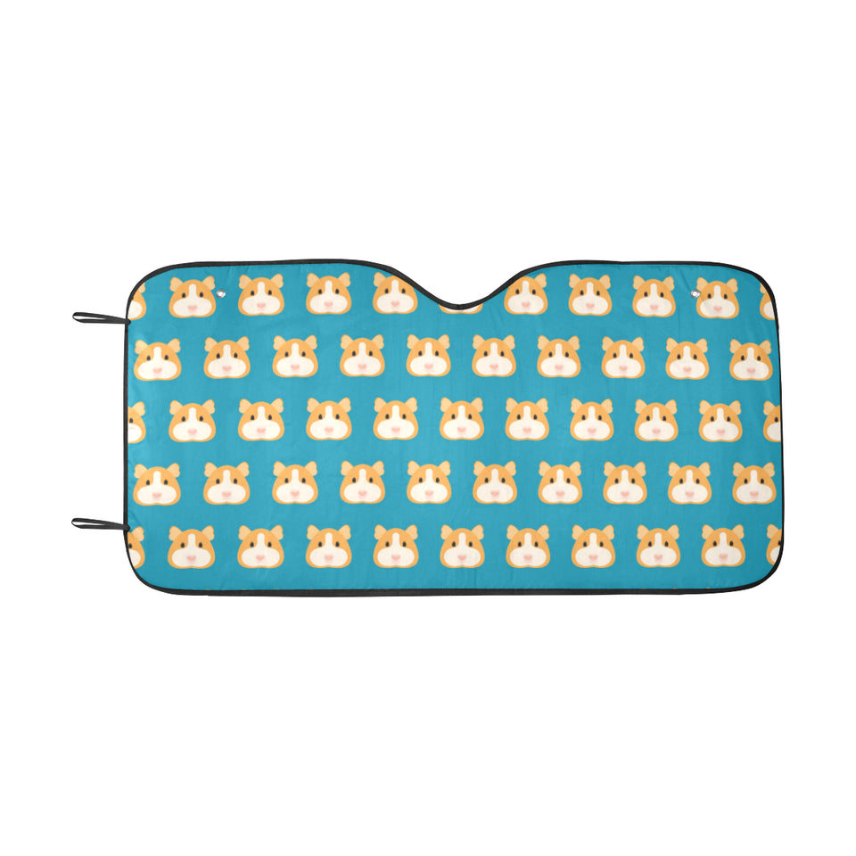 Guinea Pig Pattern Print Design 03 Car Sun Shade