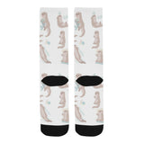 Cute sea otters pattern Crew Socks