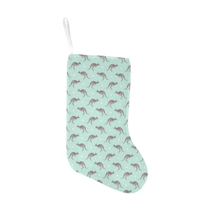 Kangaroo pattern background Christmas Stocking