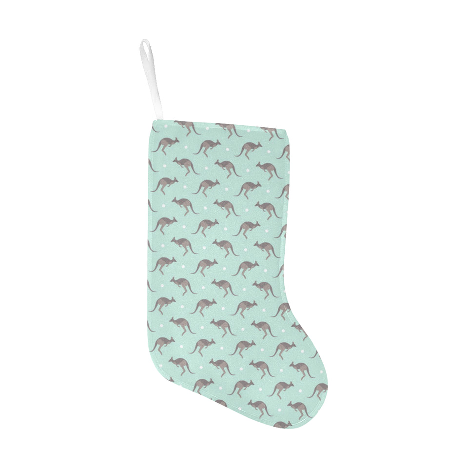 Kangaroo pattern background Christmas Stocking