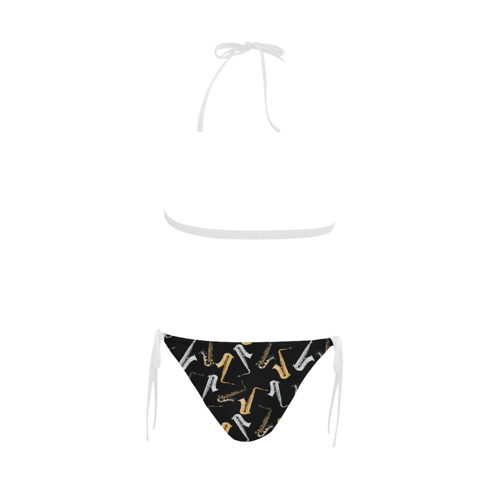 saxophone design pattern Sexy Bikinis Two-Piece Swimsuits