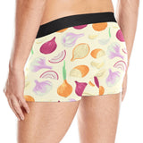 Onion garlic white red pattern Men's All Over Print Boxer Briefs Men's Underwear