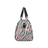 Colorful zebra skin pattern Travel Bag
