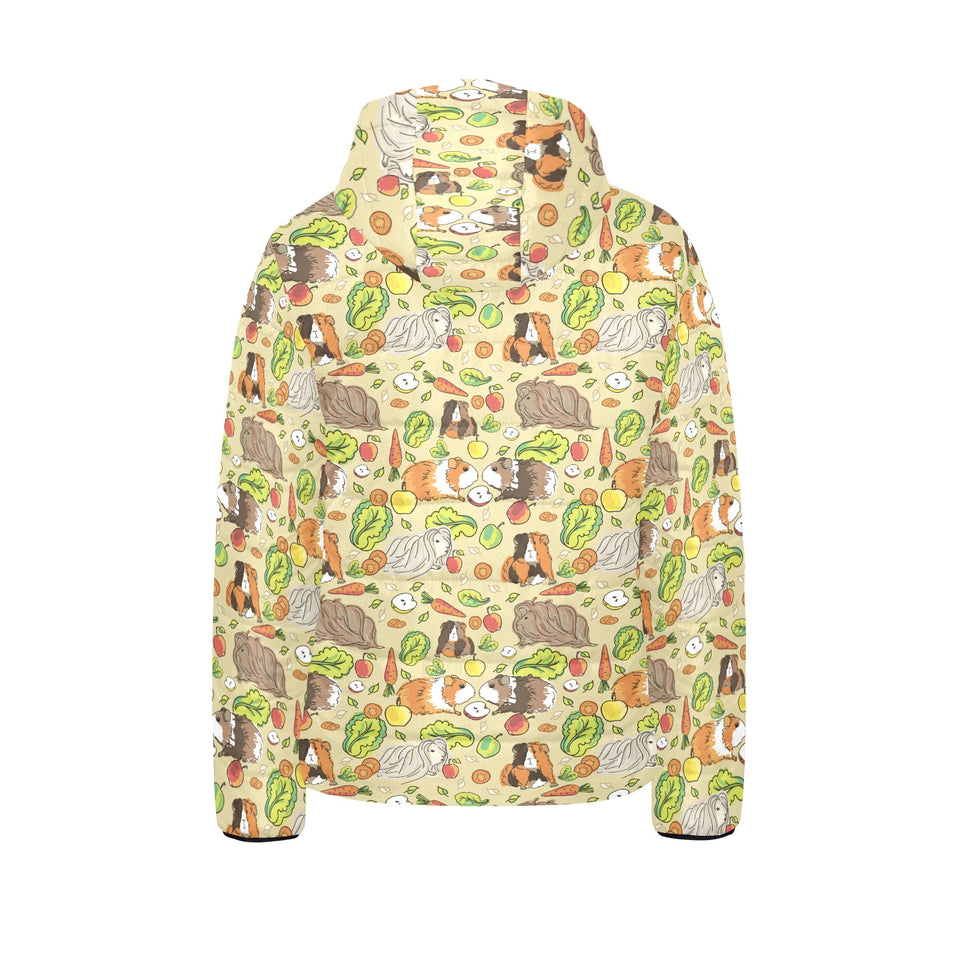 Guinea Pig Pattern Print Design 04 Kids' Boys' Girls' Padded Hooded Jacket