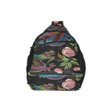 Dragons flower pattern All Over Print Chest Bag