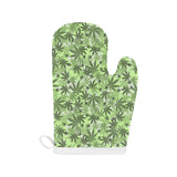 Canabis Marijuana Weed Pattern Print Design 01 Heat Resistant Oven Mitts