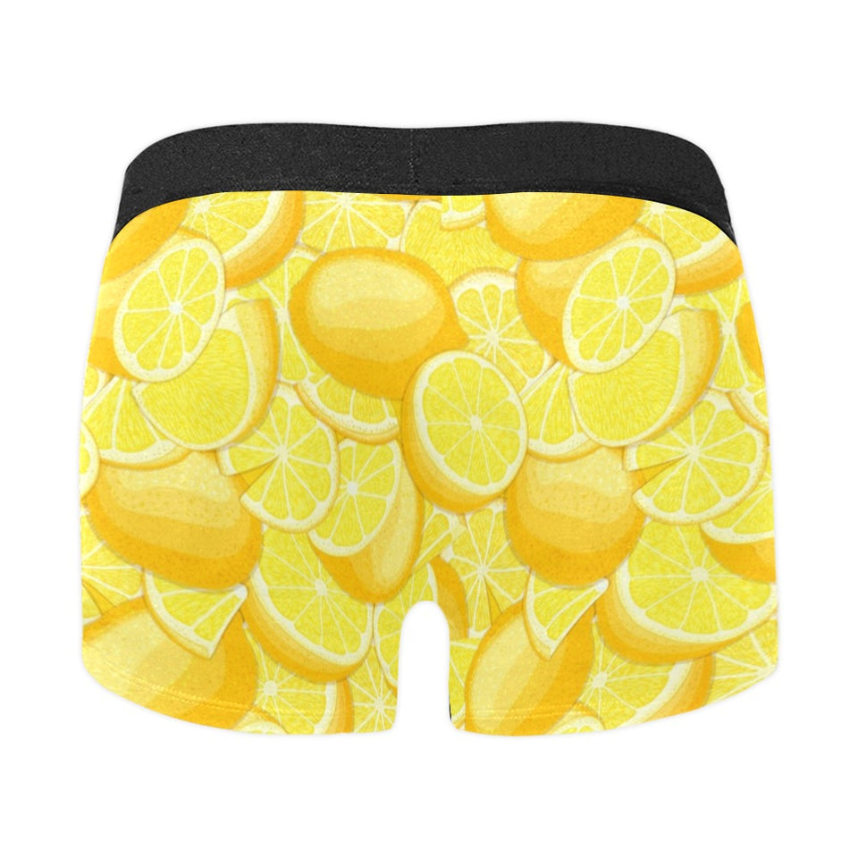 lemon pattern Men's All Over Print Boxer Briefs Men's Underwear