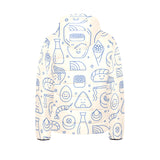 Cute sushi icon pattern Kids' Boys' Girls' Padded Hooded Jacket