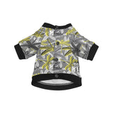 Hand drawn dragonfly pattern All Over Print Pet Dog Round Neck Fuzzy Shirt