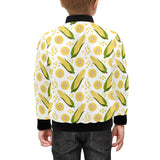 Corn Pattern Print Design 05 Kids' Boys' Girls' Bomber Jacket