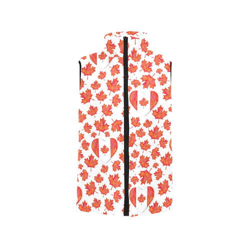Canada Pattern Print Design 02 Men's Padded Vest