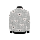 Cute koala leaves pattern Kids' Boys' Girls' Bomber Jacket