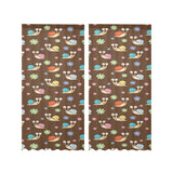 Snail Pattern Print Design 03 Gauze Curtain