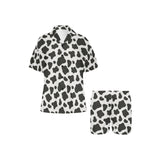 Cow skin pattern Women's V-Neck Short Pajama Set