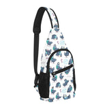 Pigeon Pattern Print Design 02 All Over Print Chest Bag