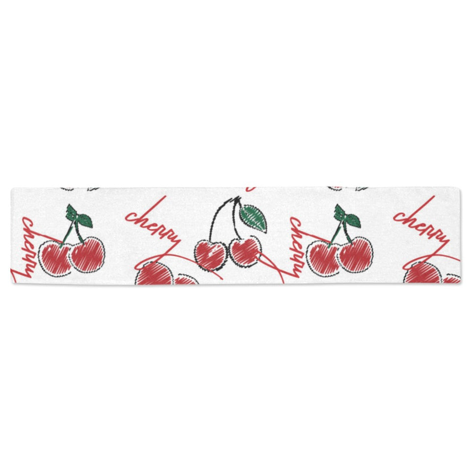 Hand drawn cherry pattern Table Runner
