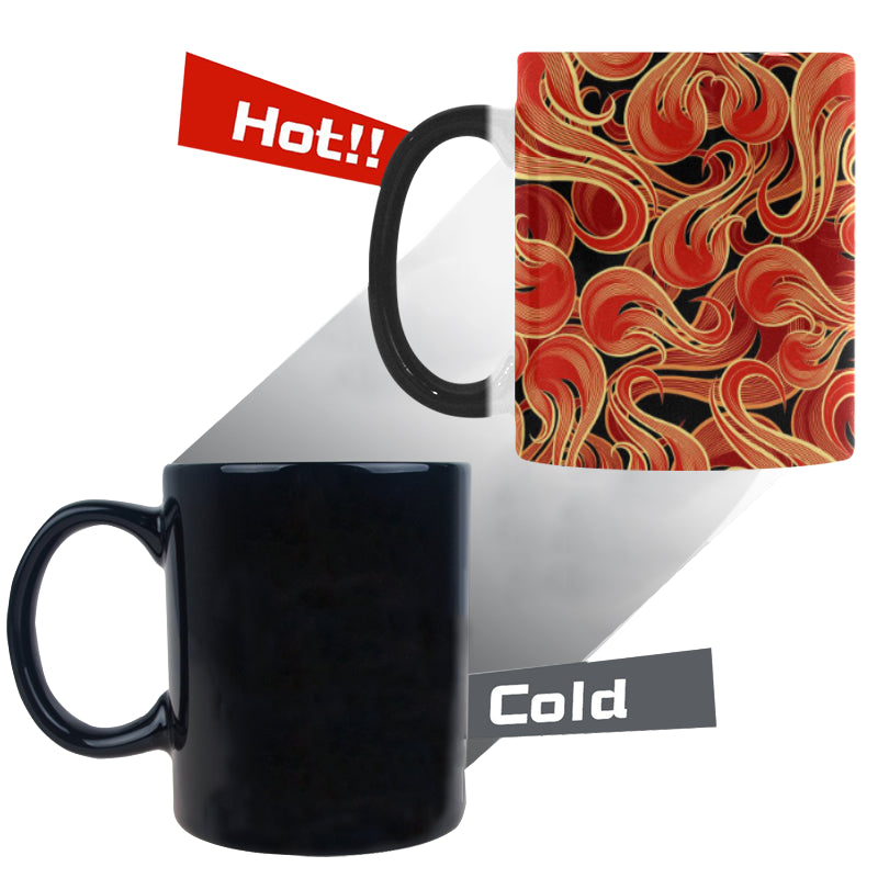 Fire flame pattern Morphing Mug Heat Changing Mug