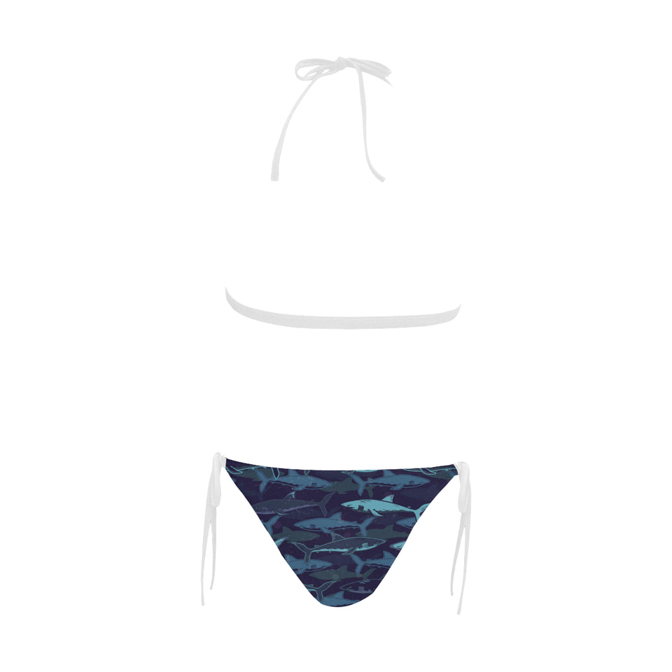 Shark pattern Sexy Bikinis Two-Piece Swimsuits