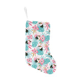 Toucan tropical flower leave pattern Christmas Stocking