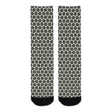 Coffee bean abstract modern pattern Crew Socks