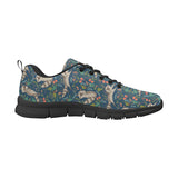 Raccoon tropical leaves pattern Men's Sneaker Shoes