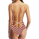 Fire flame symbol design pattern Women's One-Piece Swimsuit