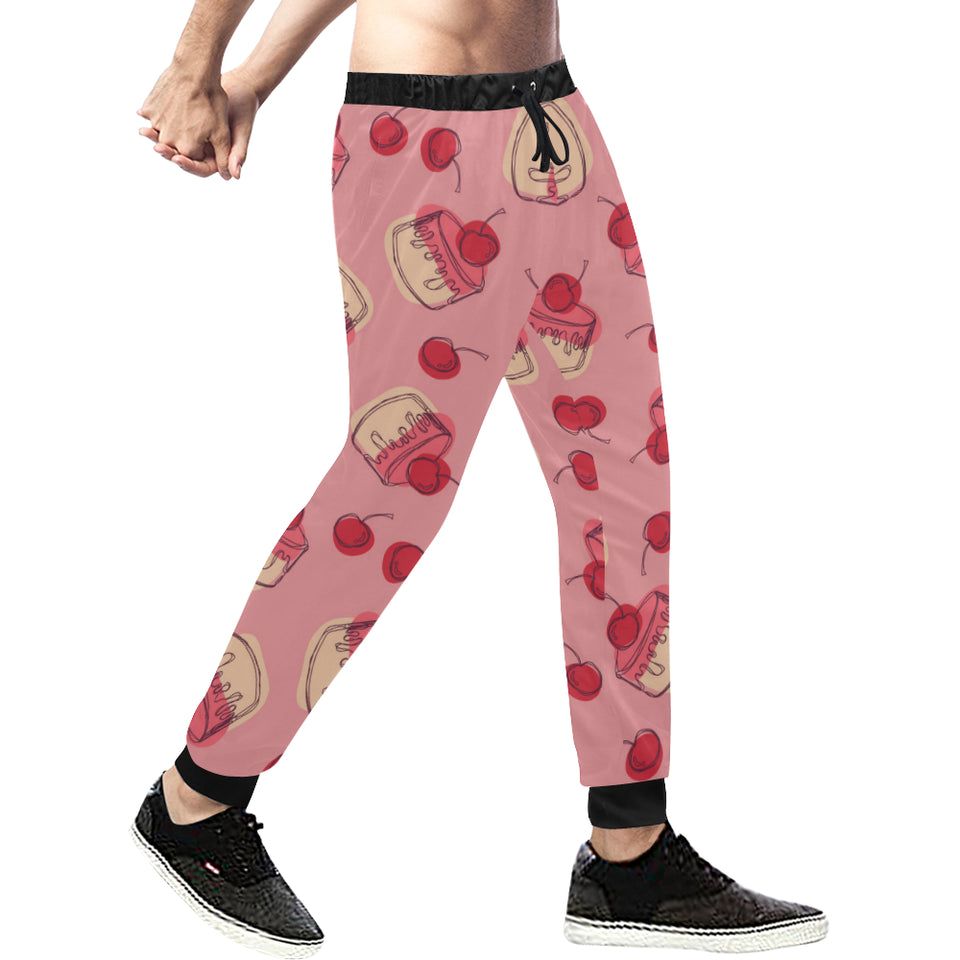 Cake cherry pattern Unisex Casual Sweatpants