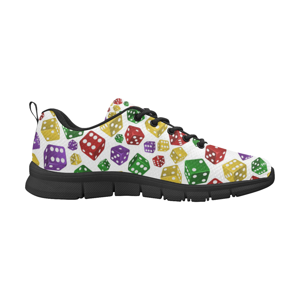 Dice Pattern Print Design 03 Men's Breathable Sneakers ( Model 055)