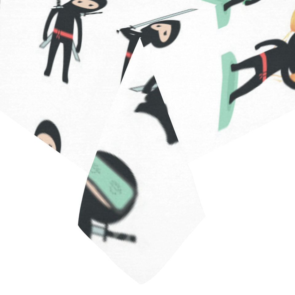 Cute ninja katana sword pattern Tablecloth