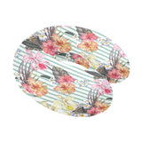 Colorful orchid flower pattern U-Shaped Travel Neck Pillow