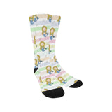 Cute hand drawn mermaid Crew Socks