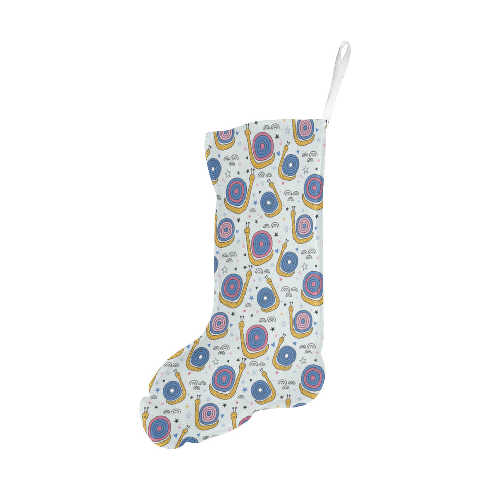 Snail Pattern Print Design 05 Christmas Stocking