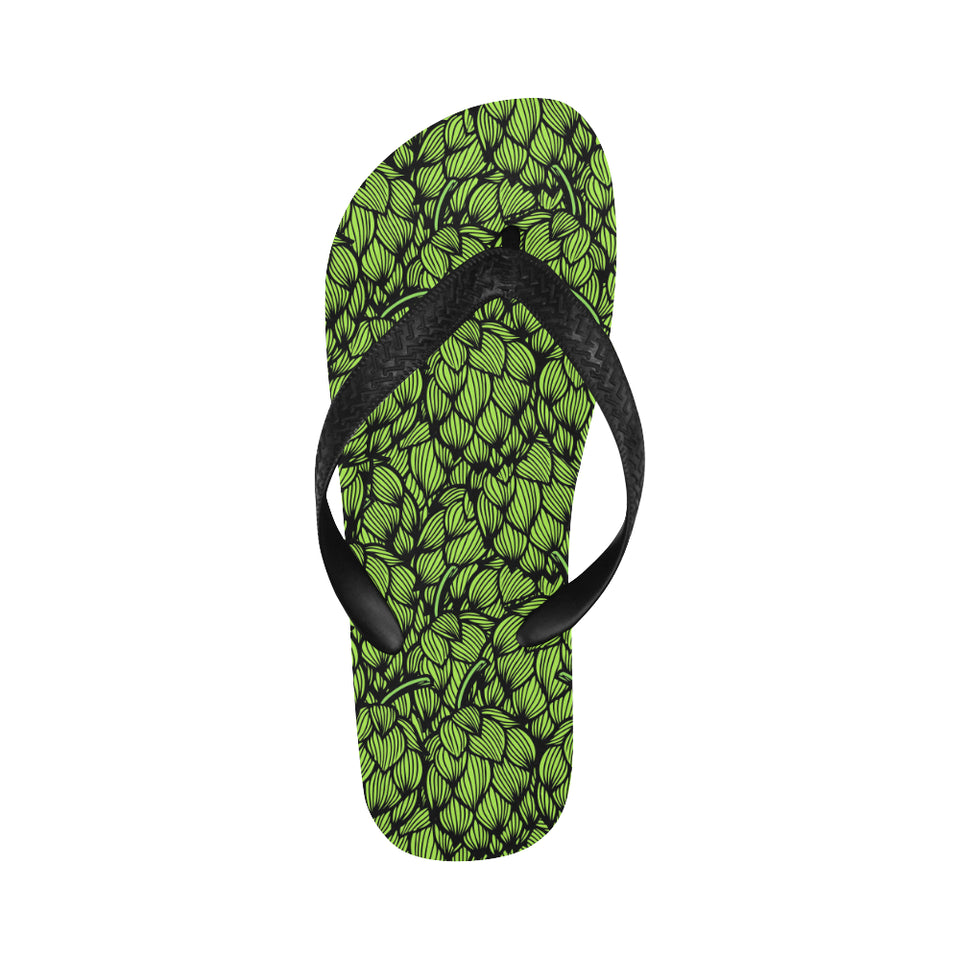 Green hop pattern Unisex Flip Flops