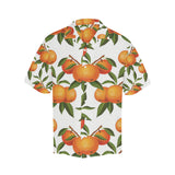 Oranges pattern background Men's All Over Print Hawaiian Shirt