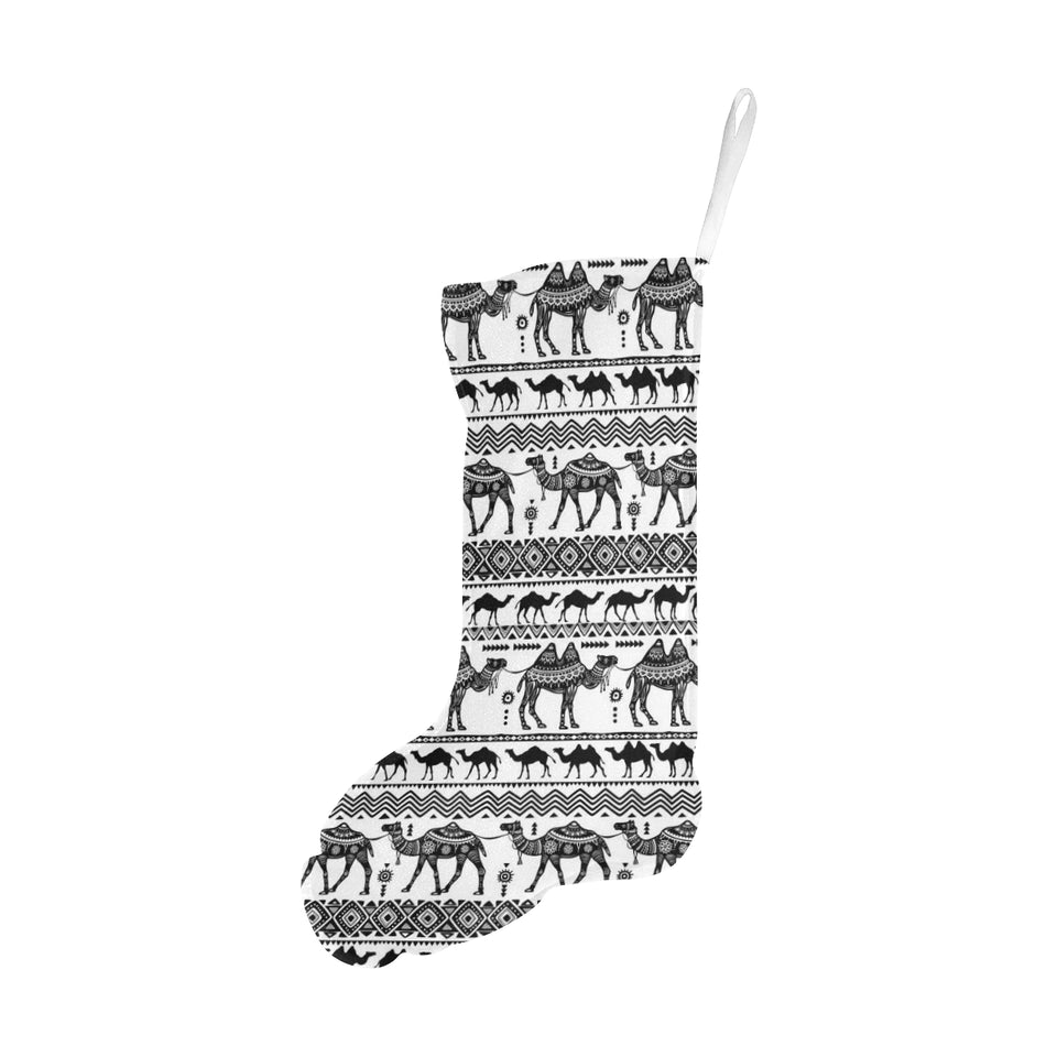 Camel polynesian tribal pattern Christmas Stocking