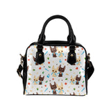 Cute Chihuahua dog pattern Shoulder Handbag