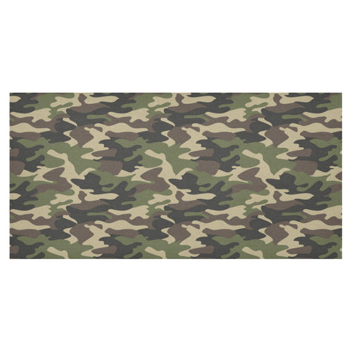 Dark Green camouflage pattern Tablecloth