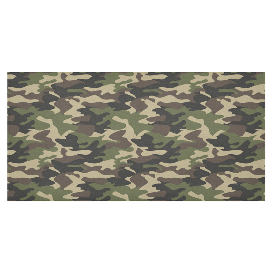Dark Green camouflage pattern Tablecloth