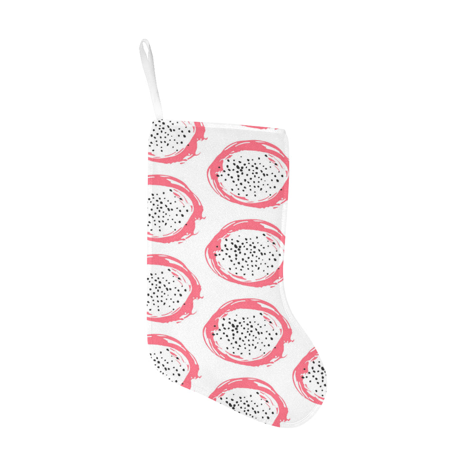 Hand drawn dragon fruit Christmas Stocking