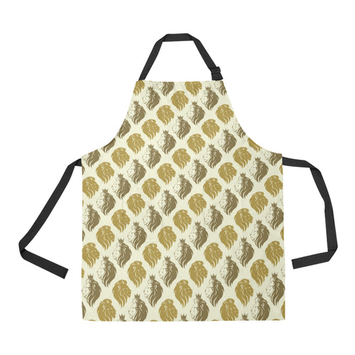 Lion Pattern Print Design 02 All Over Print Adjustable Apron