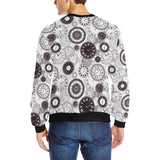 Classic vintage clock pattern Men's Crew Neck Sweatshirt