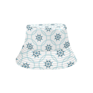 nautical steering wheel chain Unisex Bucket Hat