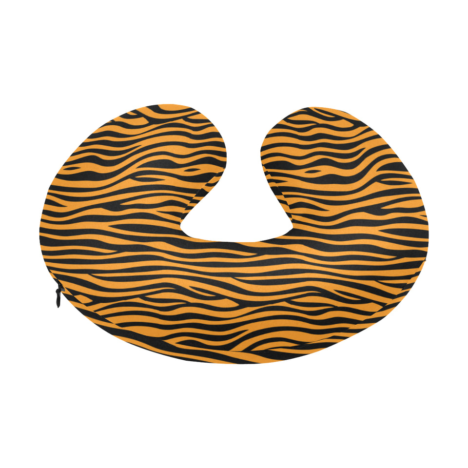Bengal tigers skin print pattern background U-Shaped Travel Neck Pillow